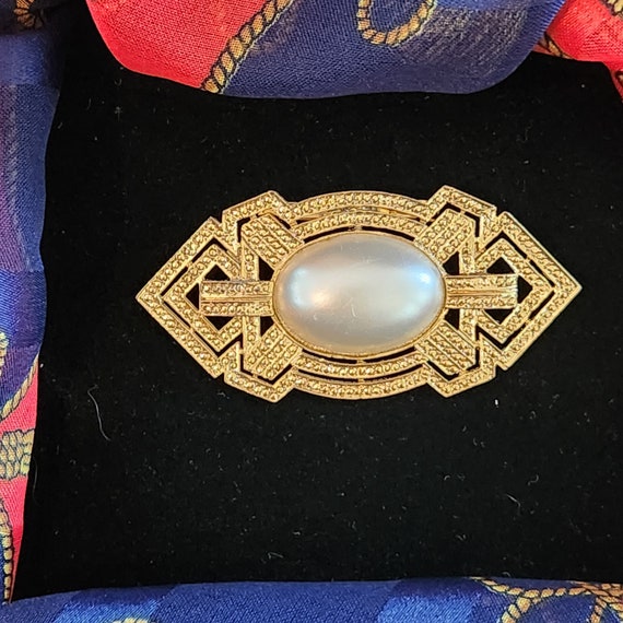 Art deco style brooch vintage - image 10