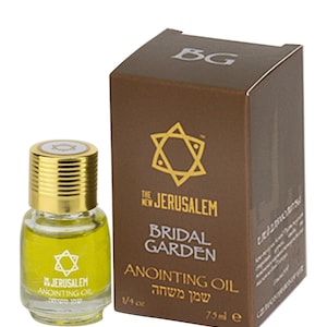 Bridal Garden Anointing Oil from Israel, Holy Spiritual Blessed from Jerusalem, Handmade with Natural Ingredients
