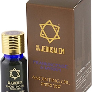 Frankincense and Myrrh Anointing Oil from the bible land Jerusalem, Handmade with Natural Ingredients blessed