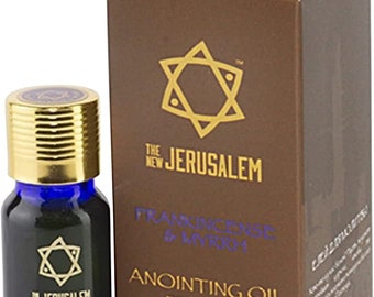 Frankincense and Myrrh Anointing Oil from the bible land Jerusalem, Handmade with Natural Ingredients blessed