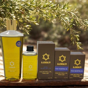 Holy Anointing Oil from the Spiritual Bible land prayer from Jerusalem, Handmade with Natural Ingredients