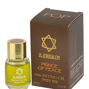 Prince of Peace Anointing Oil from bible Holyland Spiritual prayer from Jerusalem Handmade with Natural Ingredients