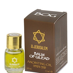 Balm of Gilead Anointing Oil Bible Bottle Spiritual  from Jerusalem, Handmade with Natural Ingredients