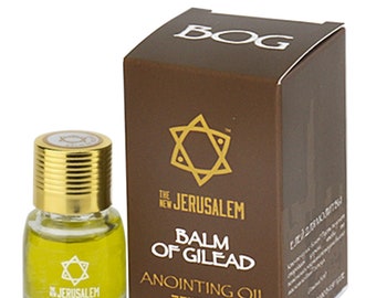 Balm of Gilead Anointing Oil Bible Bottle Spiritual  from Jerusalem, Handmade with Natural Ingredients
