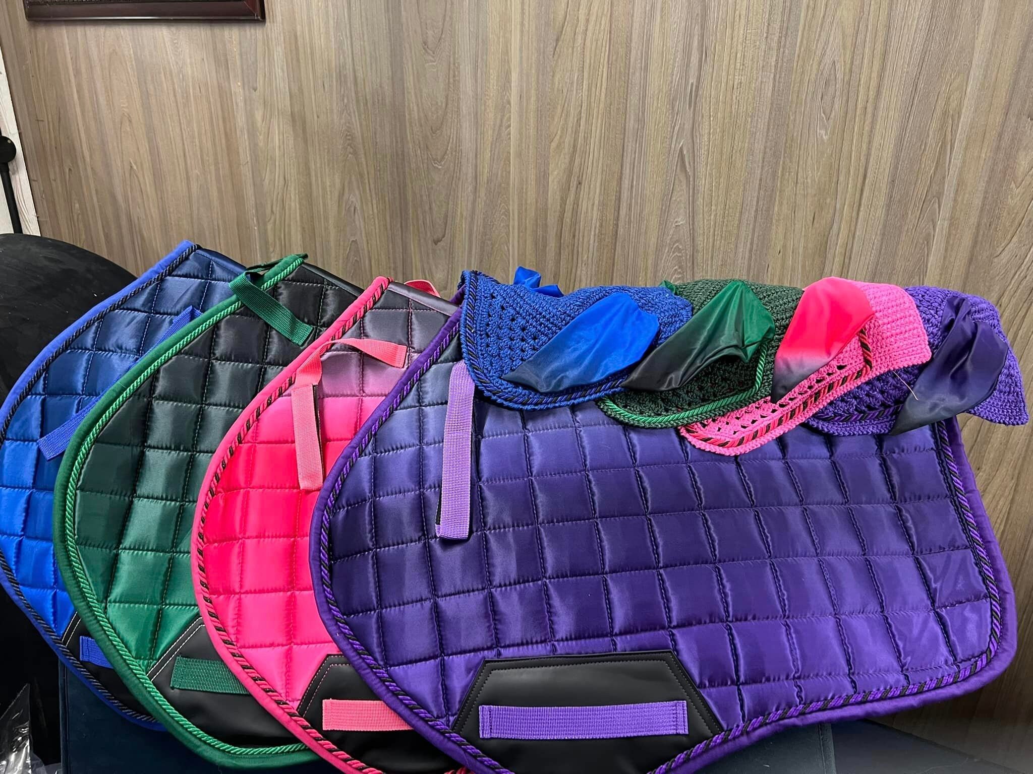 SJH Equestrian OMBRE Fade Saddle Pad and Fly Veil SET Free Uk Etsy Canada