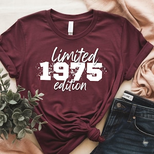 Limited Edition 1975 SVG PNG | 1975 Png, verjaardag Svg, 1975 Svg, verjaardag Png, Cricut-bestand, Svg-bestand, digitaal knippen, Instant Download