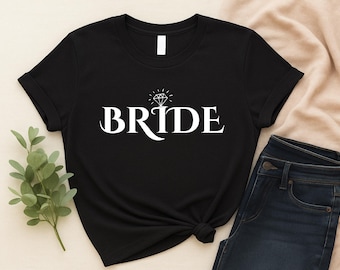 Bride T-Shirt Design: Elegant Wedding Apparel SVG, PNG, PDF (Digital Download)