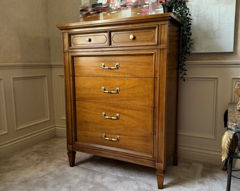 SOLD. Do not buy. Restored Dixie Chest Tallboy Dresser