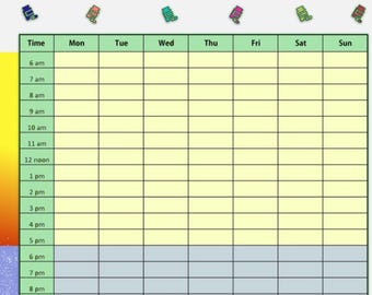 Printable Medication/*Pill Schedule Planner* for your Prescriptions or Supplements - Updated version