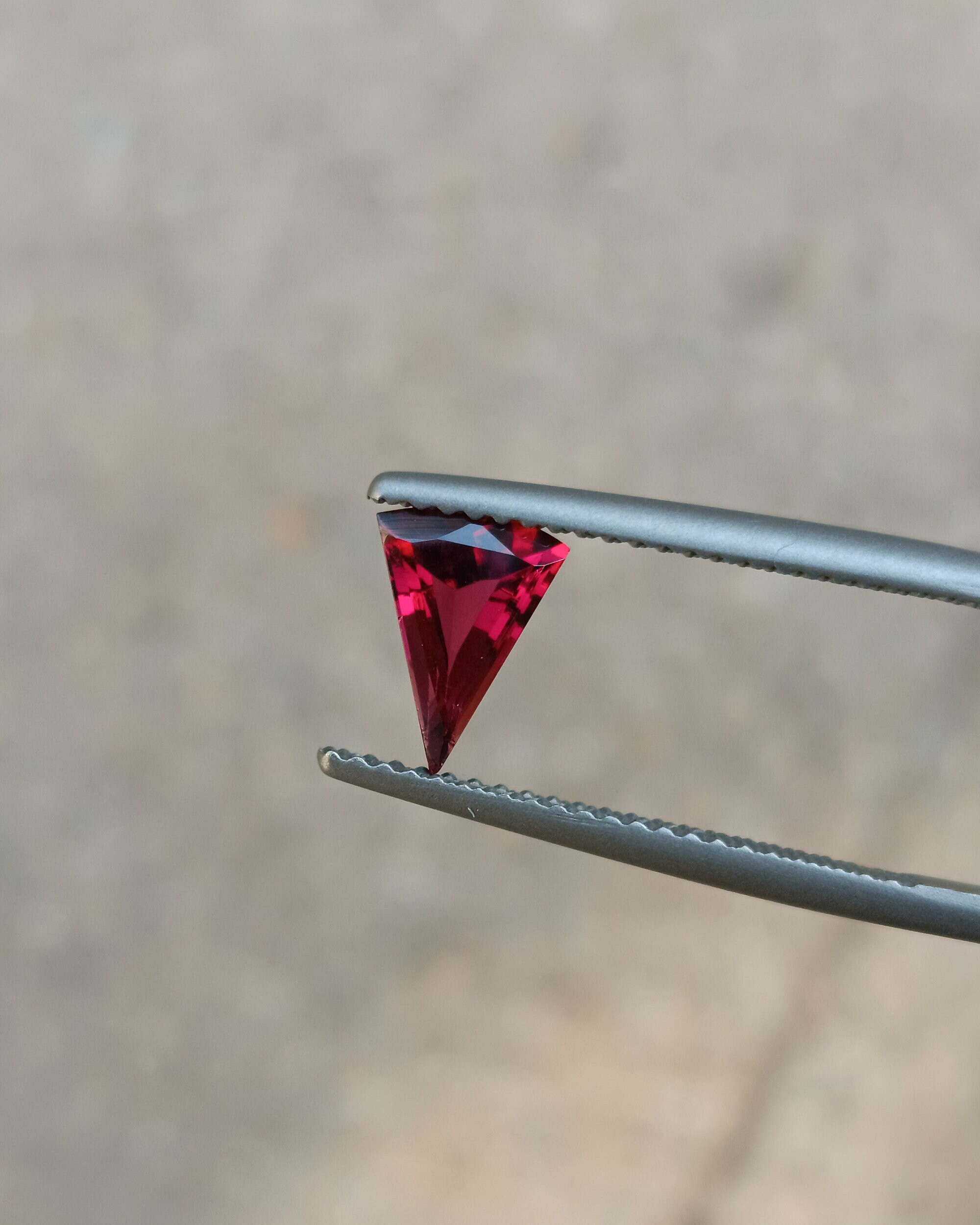Red Garnet Gemstone: 1.00 Carat Faceted Fancy Cut, 6x8mm Loose