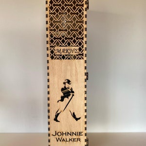 Whiskey Box laser cut gift box
