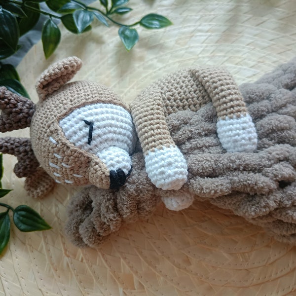 Dewey the deer lovey crochet pattern PDF