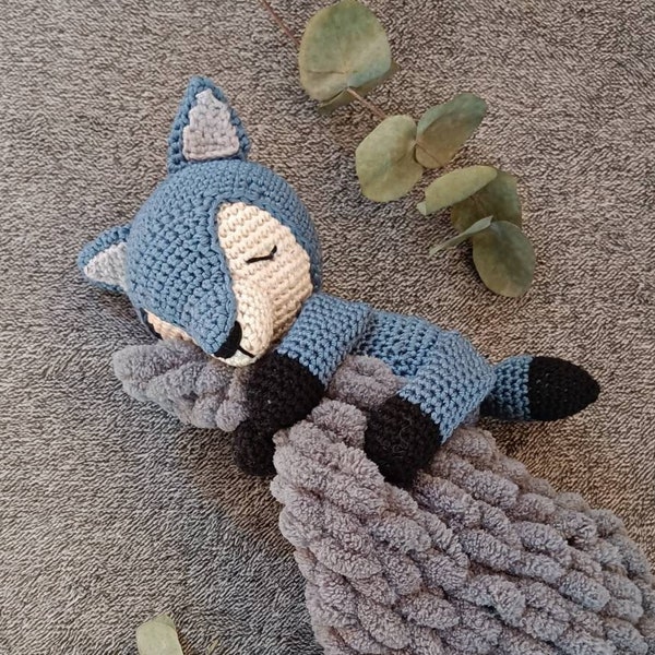 Roxy the fox lovey amigurumi crochet PDF pattern.