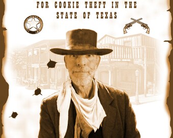 Wanted Posters for People or pets Prints Wild west style.