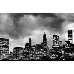 Download digital do horizonte de Nova York de 1979