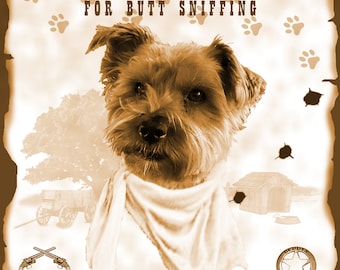 Personalised Wanted poster for dogs,cats pets, wild west. Digital Download