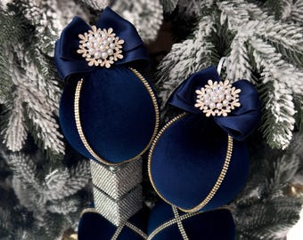 Boules de Noël artisanales ~ coffret RETOUR EN ENFANCE – A L'EST DE PARIS