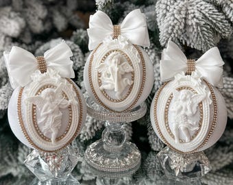 ブラッシュピンク バレリーナ クリスマスオーナメント 4インチ