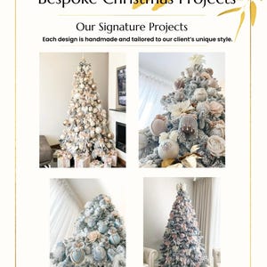 Adornos navideños de terciopelo gris con diamantes de imitación, decoración de lujo para el árbol de Navidad. imagen 11