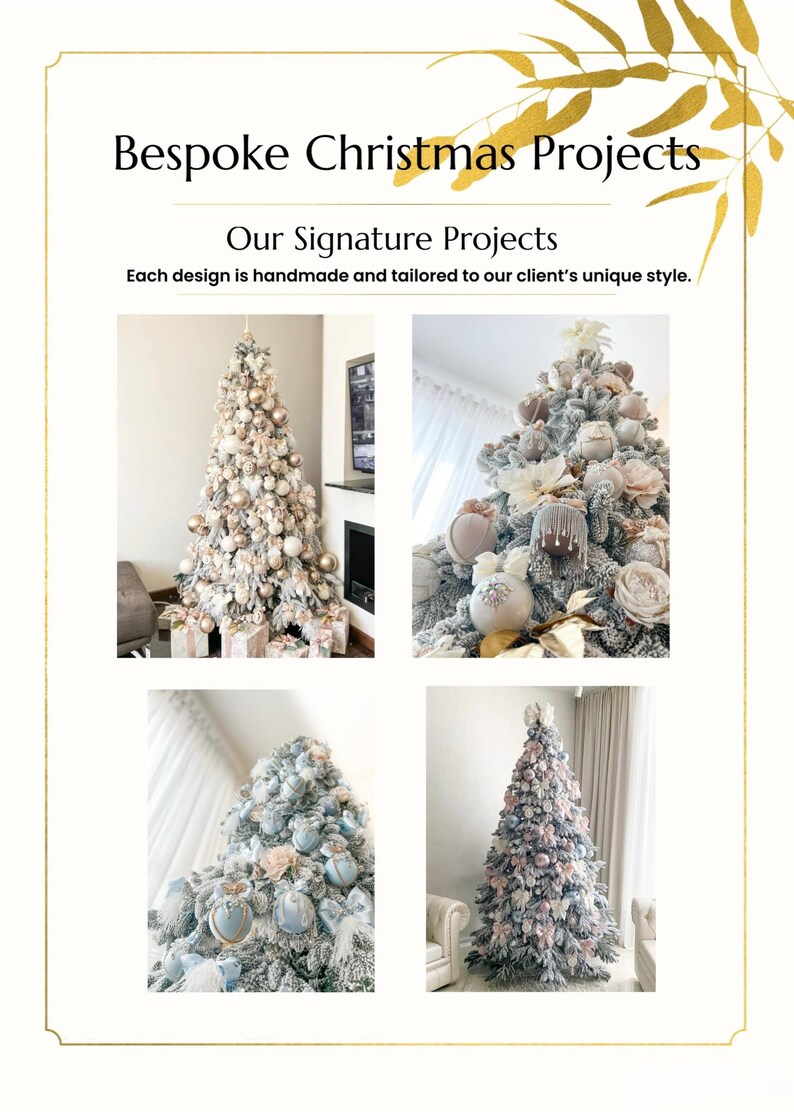 Adornos navideños de terciopelo gris con diamantes de imitación, decoración de lujo para el árbol de Navidad. imagen 11