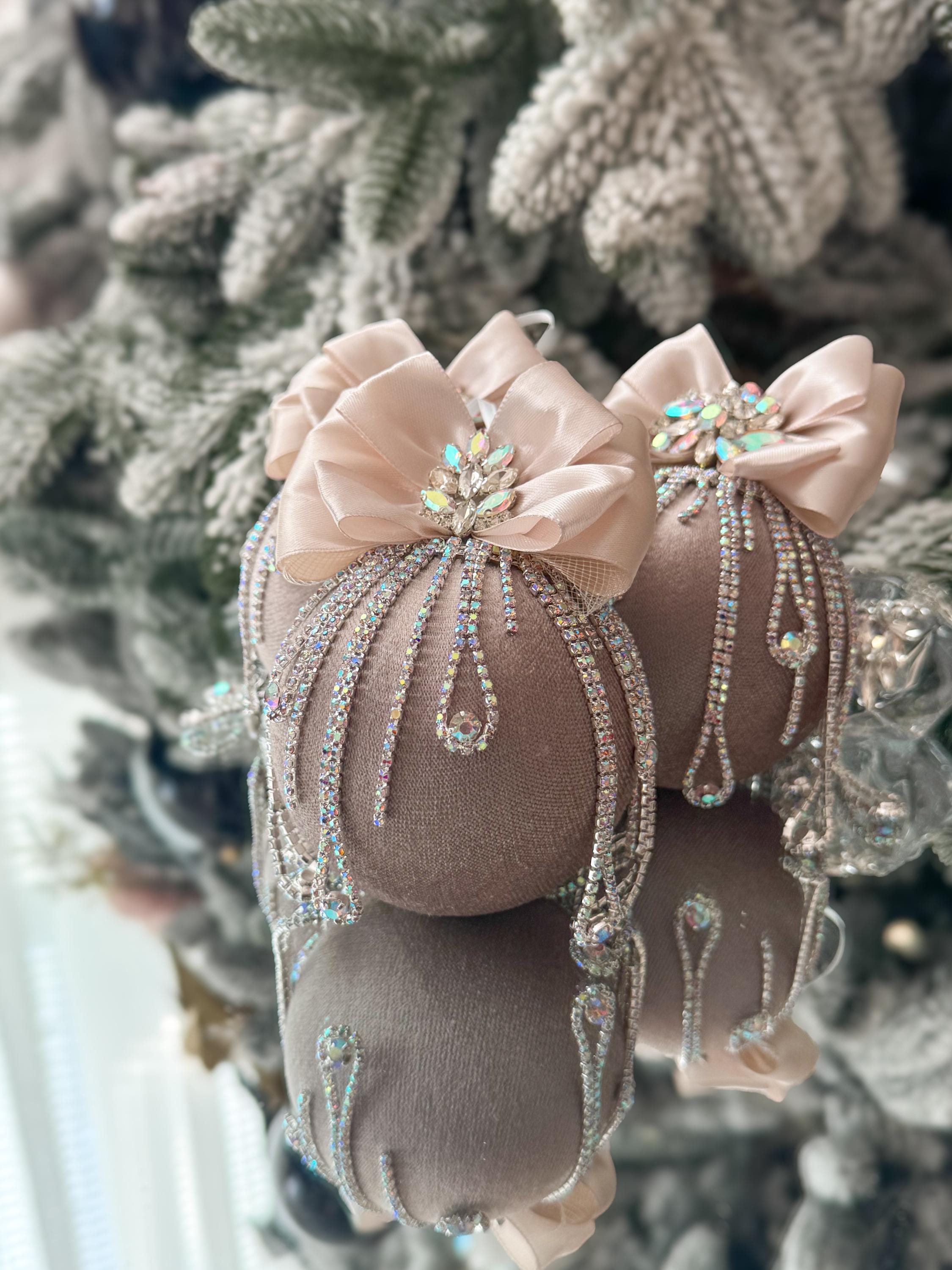 16PCS Glitter Christmas Ball Ornaments Set 2.36'' Assorted - View #2