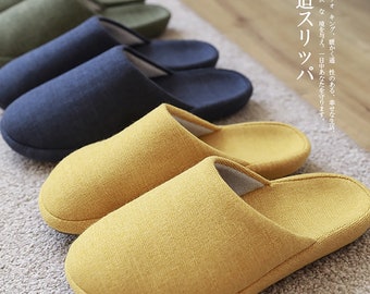 Light and warm indoor slipper in Japanese minimalist style and handmade