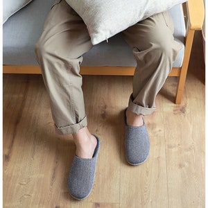 Japanese minimalist style slippers with double-sided exchangeable sole image 5