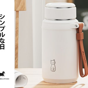Personalized stainless steel insulated bottle with large capacity and elegant practical design by the artist