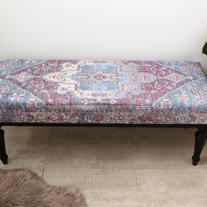 Ottoman Bench for Living Room, Modern Storage Gift, Upholstered Bench for Foot Rest , Decorative Furniture Piece, Housewarming Gift, Bench