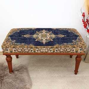 wood work bench, ottoman bench, handmade furniture, kitchen chair, piano bench, dining bench, sitting bench, turkish rug bench,