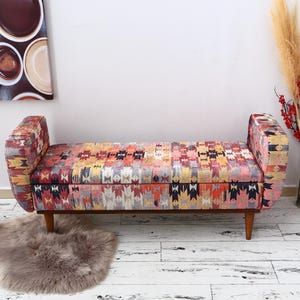 Upholstered Loveseat, Storage Ottoman, Window Seat, Armed Bench, Lounge Bench, Storage Couch, Bedroom Bench, Entry Chair, Ottman bench