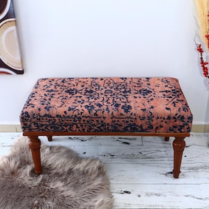 Piano Bench, Custom Made Bench, Upholstered Bench, Handmade Furniture, Farmhouse Decor, Entry Bench, Handmade Turkish Bench, Foyer Bench
