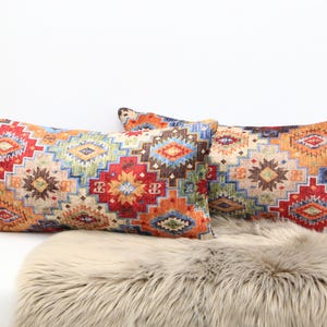 antique pillow cover, printed rug pillow, floral pillow, washable pillow, handmade cushion, nomadic pillow, bedding pillow, soft sofa pillow