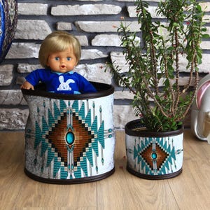 Chic Plant Tote and Planter Basket, Pots for Plants, Cabinet Storage and Household Basket, Decorative Flower Pot Organizer for Home, Planter