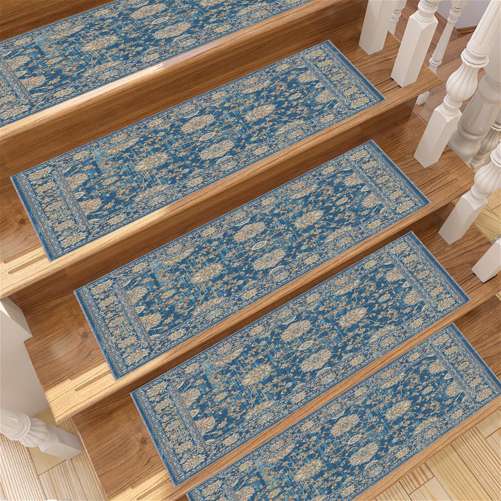 Short Rug For Step Stair Tread Rug, Stair Treads Carpet, Runner Rug, Easy to Clean, Design ...