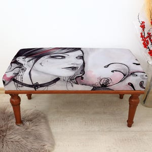 Footstool Bench, Upholstered Bench, Piano Bench, Vanity Chair, Coffee Table, Dining Chair, Kitchen Decor, Outdoor Decor, Make Up Bench