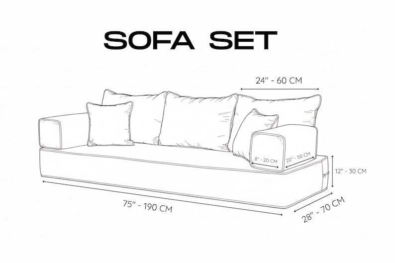 Luxury Modular Cushion Seating Set, Velvet Modular Floor Sofa Set with Ottoman & Pillows, Arabic Majlis Velvet Floor Sofa image 4