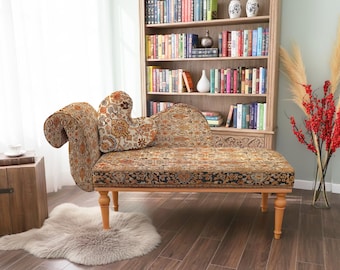aztec pattern, bohemian decor, funky furniture, farmhouse decor, maximalist decor, daybed sofa, bohemian chic bench,