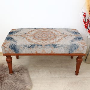 Turkish Ottoman Bench, Entryway Bench, Bedroom Bench, Handmade Furniture, Upholstered Bench Ottoman, Bohemian Bench Seat, Entry Hall Bench