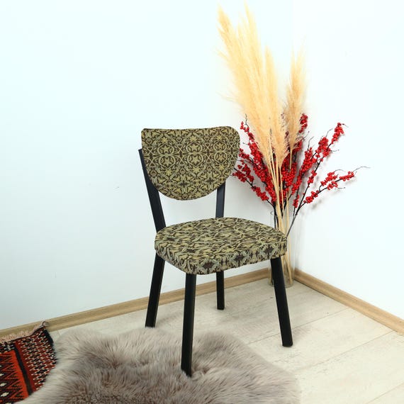 Patterned Rustic Living Room Chairs Vintage Style Chair With