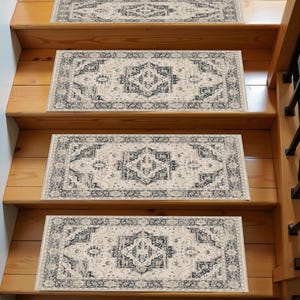 Non-Slip Stair Tread Rug, Kilim Design Step Mat,Rustic Rug, Boho Home Decor, Stylish Home Decor, Soft Rug, Home Decor