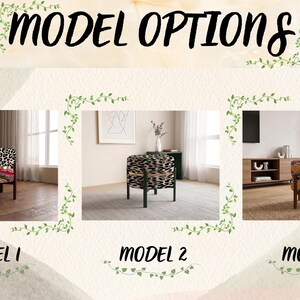 Versatile Table, Boho Side Table, Housewarming Gift, Convertible Ottoman image 10