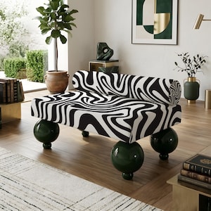 Bänk, Organisk Modern, Kreativa Möbler, Modern Inredning, Elegant Inredning, Mönstrad Bänk, Lyxigt Sovrum, Entrébänk