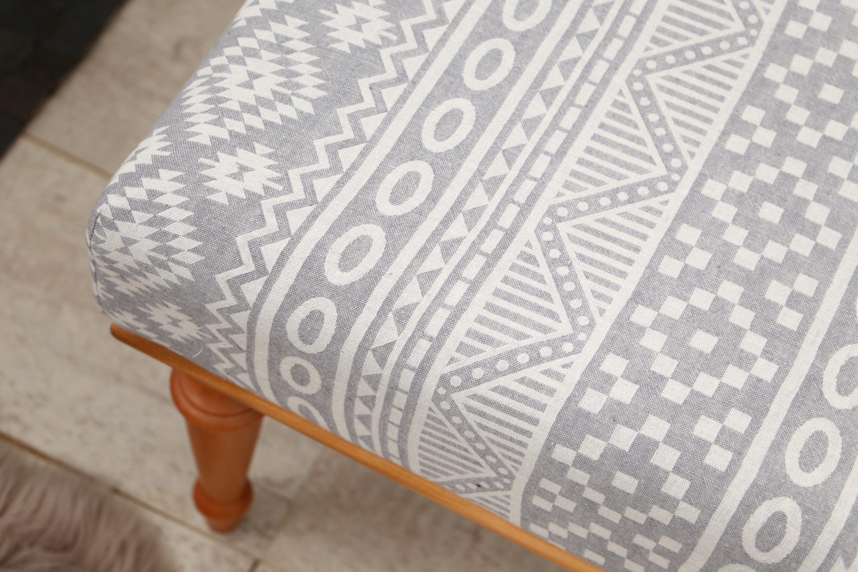 Aztec Design Bench, Enteryway Bench, Housewarming Gift, Bedroom Bench ...
