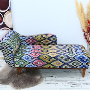 Storage chaise, Handmade furniture, Farmhouse sofa, Upholstered sofa, Chaise lounge chair, Meditation seat, Sofa couch, Armed bench, SOFA