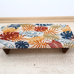 Cozy Bedroom Footstool, Handmade Rustic Ottoman, Comfortable Small Seat for Bedroom or Living Room Decor, Cozy Footstool, Bedroom Stool