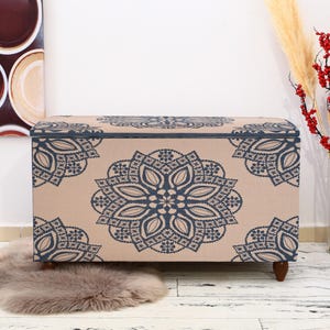 Rustic design storage, Neutral bench, Ottoman organizer, Handmade storage, Kitchen bench, Entry shoe bench, Footstool bench