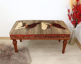 Handmade Furniture, Piano Bench, Entryway Bench, Bedroom Bench, Turkish Bench, Upholstered Bench, Sitting Bench, Long Seat, Home Decor