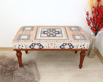 Hallway bench, Ottoman for bedroom, Retro bench, Upholstered bench, Dining table bench, Foyer bench, Cozy bench, Porch bench