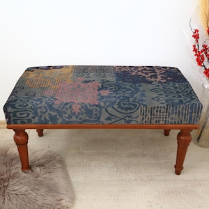 Piano Bench, Long Seat Bench, Ottoman Bench, Upholstered Bench, Boho Style Bench, Sitting Bench, Wood Work Bench, Vanity Chair, Dining Bench